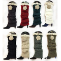 Knitted Boot Topper Crochet Top Leg Warmer